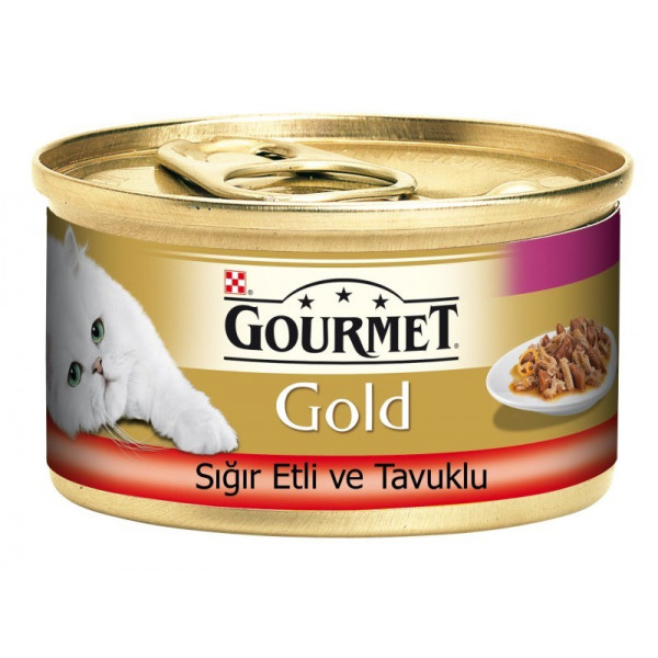 Gourmet Gold 85 Gr Double Pleasure Beef and Chicken | Yetişkin Kedi Maması