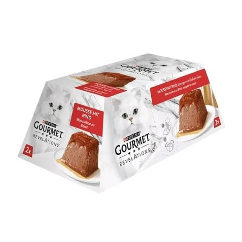 Gourmet Revelations 2x57 Gr Sığır Etli Yetişkin Konserve Kedi Maması 