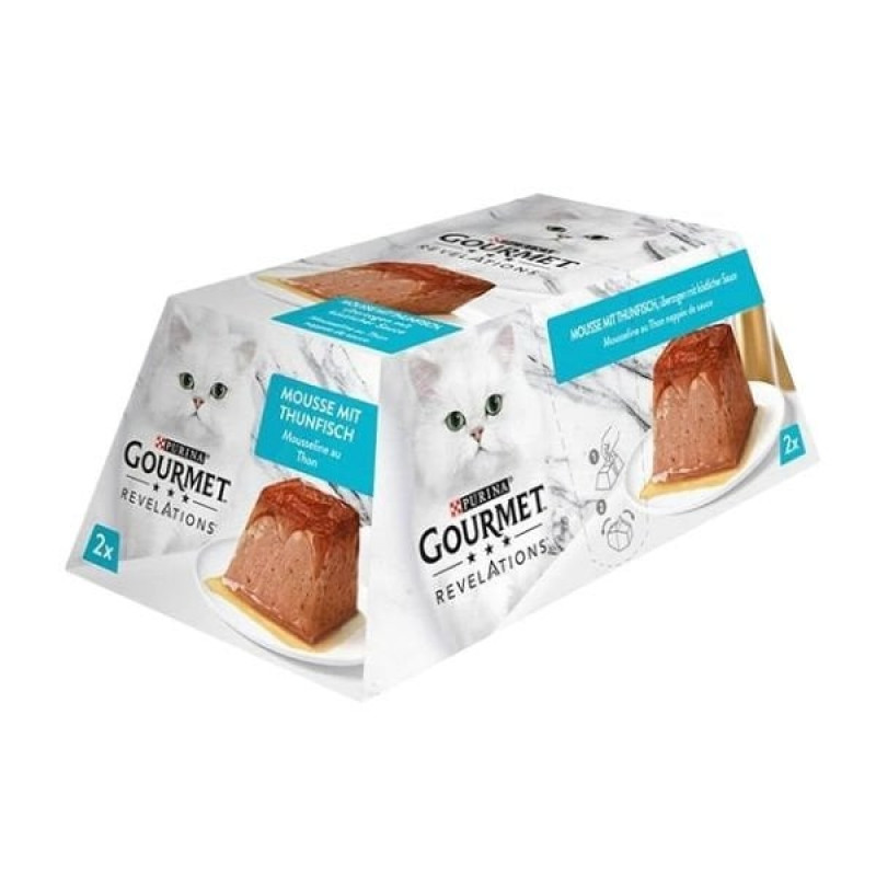 Gourmet Revelations 2x57 Gr Ton Balıklı Yetişkin Konserve Kedi Maması 