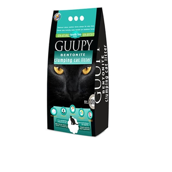 Guupy 10 Lt Bentonit Marsilya Sabunu | Doğal Kedi Kumu