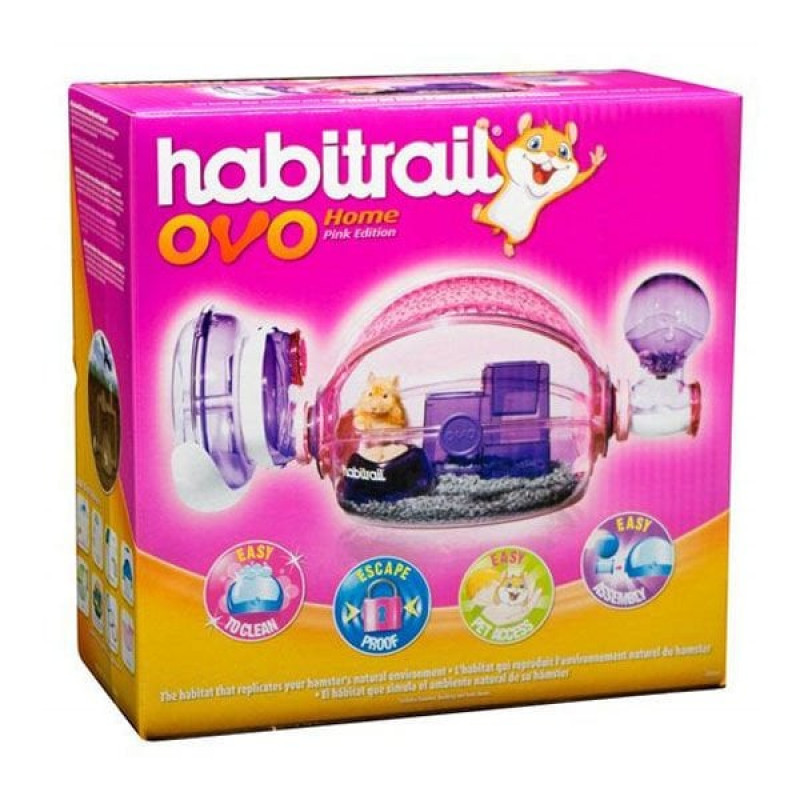 Hagen Habitrail Ovo Kafes Pembe | Hamster Kafesi