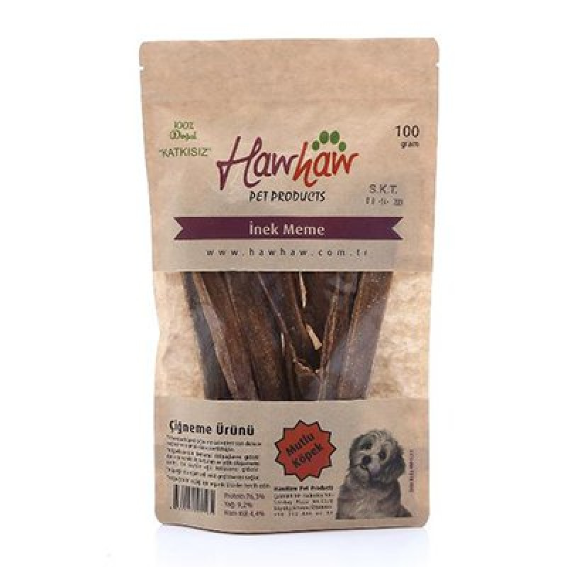 Hawhaw 100 Gr İnek Meme Organik | Köpek Atıştırmalık Ödül Maması Hawhaw 100 Gr İnek Meme Organik | Köpek Atıştırmalık Ödül Maması