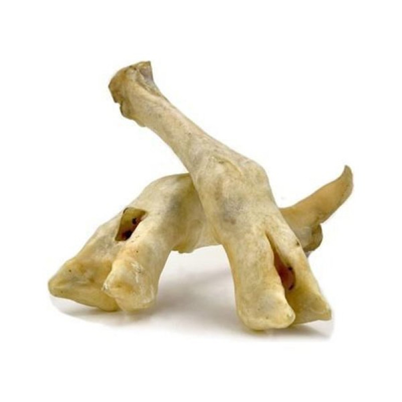 Hawhaw 2 Li Kuzu Ayak Organik Kemik Çiğneme | Köpek Press Çiğneme Kemiği