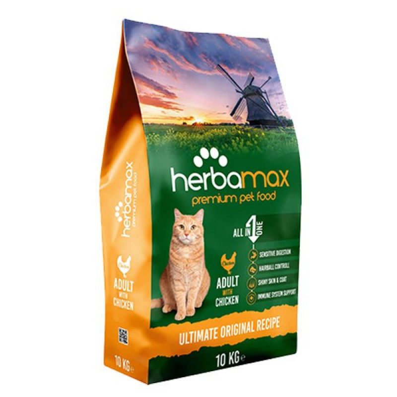 Herbamax Adult Tavuklu Yetişkin Kedi Maması 10 Kg | Yetişkin Kuru Kedi Maması Herbamax Adult Tavuklu Yetişkin Kedi Maması 10 Kg | Yetişkin Kuru Kedi Maması