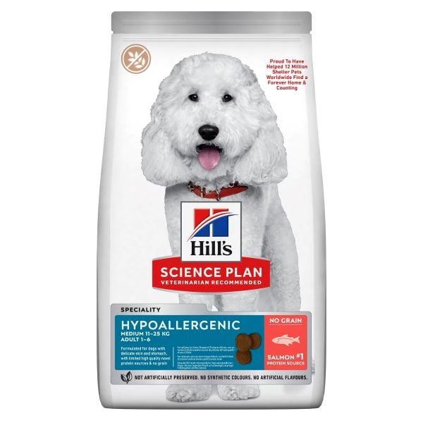 Hill's 12 Kg Science Plan Hypoallergenic Adult Medium Somon | Yetişkin Köpek Kuru Maması
