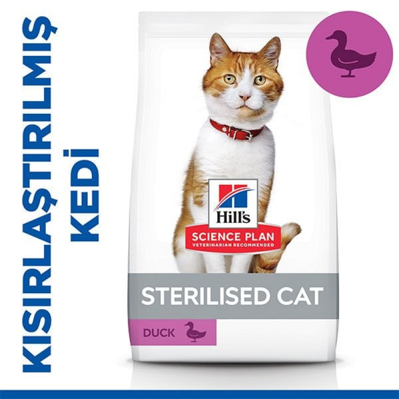 Hill's 3 Kg Science Plan Young Adult Sterilised Duck | Yetişkin Kuru Kedi Maması