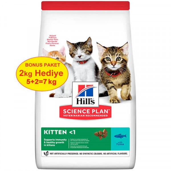 Hill's 5+2 Kg Science Plan Kitten Healthy Development Tuna | Yavru Kedi Kuru Maması