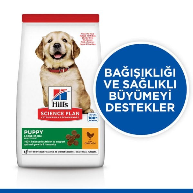 Hill's Science Plan 2,5 Kg Puppy Healthy Development Large Chicken | Yavru Köpek Kuru Maması