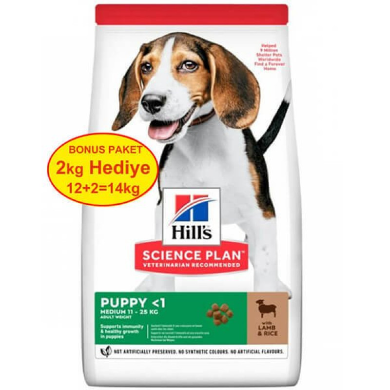 Hills 12 Kg Puppy Kuzu Etli Mama Yavru (+2 Kg Hediyeli) | Yavru Köpek Kuru Maması Hills 12 Kg Puppy Kuzu Etli Mama Yavru (+2 Kg Hediyeli) | Yavru Köpek Kuru Maması