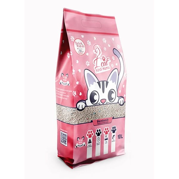 I Cat 10 Lt Topaklanan Bentonit Bebek Pudrası | Doğal Kedi Kumu