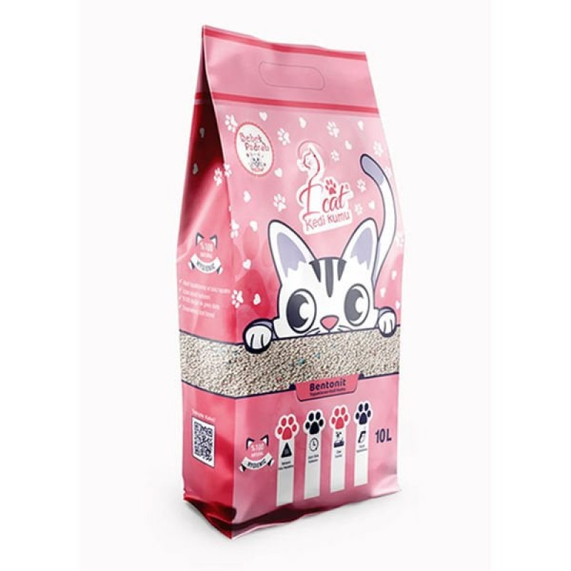 I Cat 10 Lt Topaklanan Bentonit Bebek Pudrası | Doğal Kedi Kumu I Cat 10 Lt Topaklanan Bentonit Bebek Pudrası | Doğal Kedi Kumu