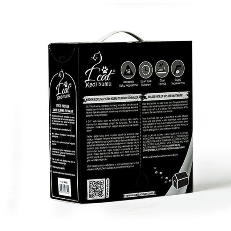 I Cat 6 Lt Hızlı Topaklanan Kokusuz Doğal | Doğal Kedi Kumu