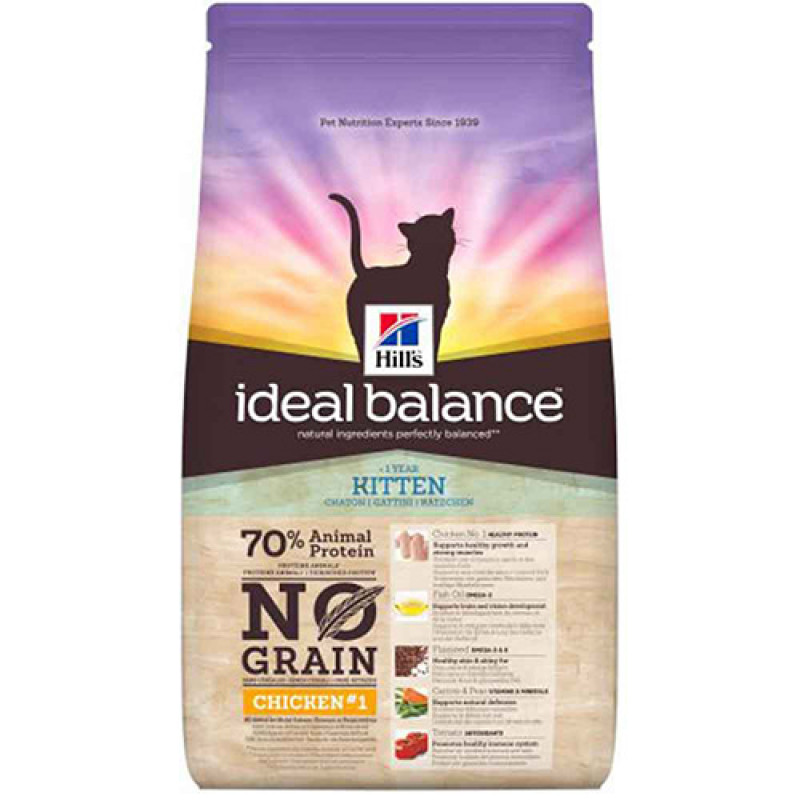 Hill's Ideal Balance 1,5 Kg Kitten No Grain Chicken | Yavru Kedi Kuru Maması Hill's Ideal Balance 1,5 Kg Kitten No Grain Chicken | Yavru Kedi Kuru Maması