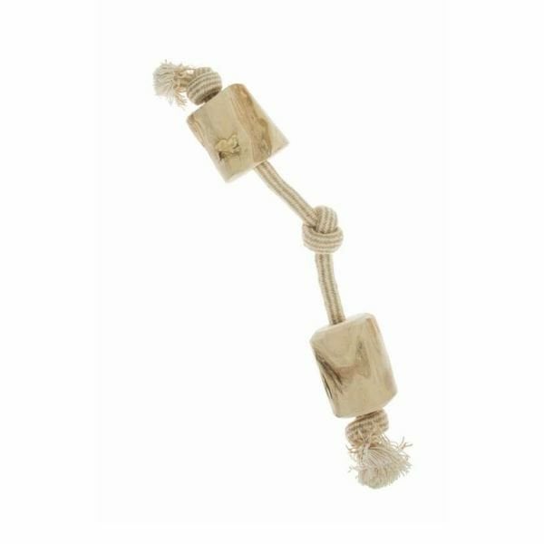 İmac 35 Cm 2 Düğümlü Kahve Ağacından Oyuncak | Köpek Çiğneme