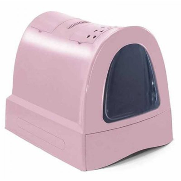 İmac 40x56x42.5 Cm Zuma Çekmeceli Kapalı Tuvalet Pembe | Açık Kedi Tuvaleti