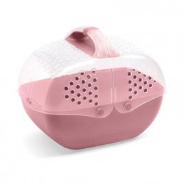 Baggy Kemirgen ve Yavru Kedi Taşıma Çantası Pembe 36x25x29 Cm