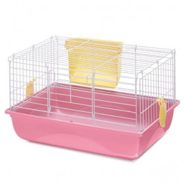 Easy 60 Gine Pig ve Kemirgen Kafesi Pembe 60.5x40.5x36 Cm