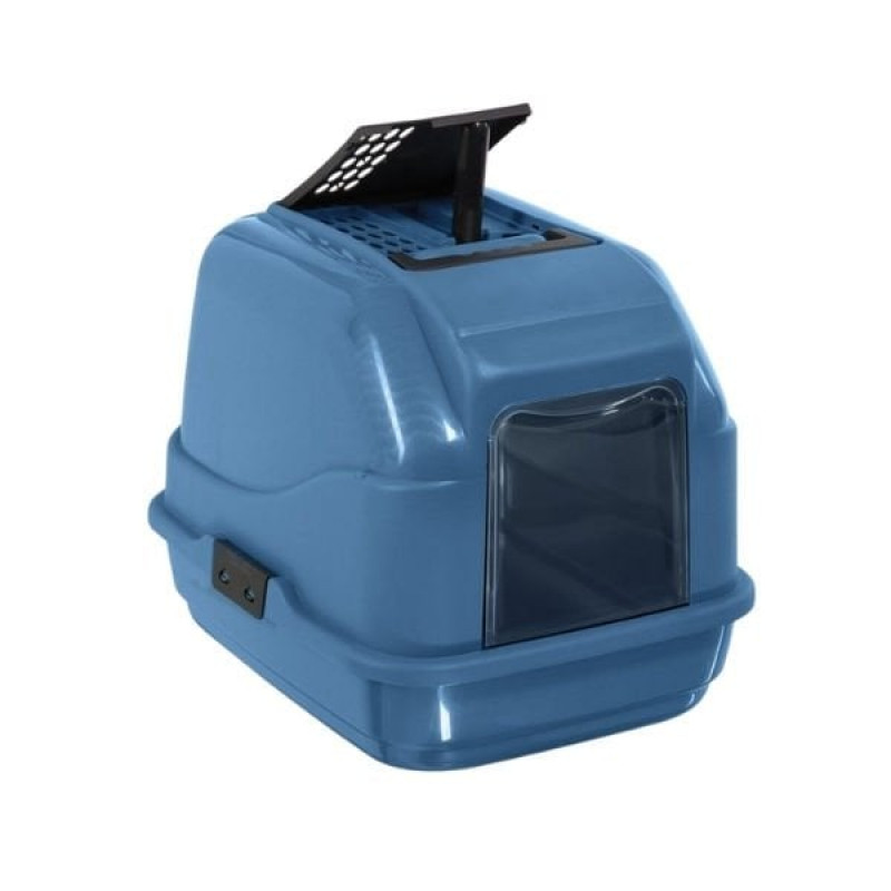 İmac Easy Cat İkinci Yaşam Filtreli Kapalı Kedi Tuvaleti Petrol Mavisi 50x40x40 Cm