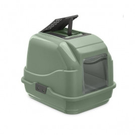 Easy Cat İkinci Yaşam Filtreli Kapalı Kedi Tuvaleti Yeşil 50x40x40 Cm Easy Cat İkinci Yaşam Filtreli Kapalı Kedi Tuvaleti Yeşil 50x40x40 Cm