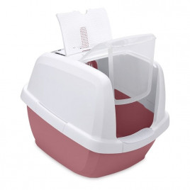 Maddy Üstü Açılır Kapalı Kedi Tuvaleti Beyaz/Pembe 65x47.5x47.5 Cm
