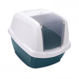 Maddy Üstü Açılır Kapalı Kedi Tuvaleti Beyaz/Petrol Mavisi 65x47.5x47.5 Cm Maddy Üstü Açılır Kapalı Kedi Tuvaleti Beyaz/Petrol Mavisi 65x47.5x47.5 Cm