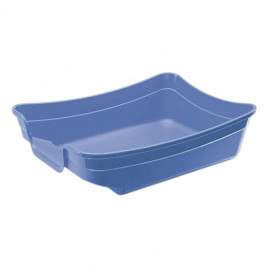 Polly İkinci Yaşam Yavru Kediler için Açık Kedi Tuvaleti Mavi 35x25x10 Cm