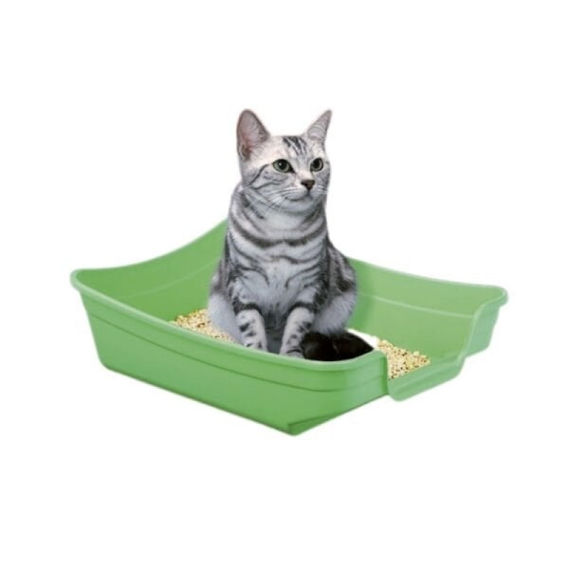 İmac Polly İkinci Yaşam Yavru Kediler için Açık Kedi Tuvaleti Mavi 35x25x10 Cm