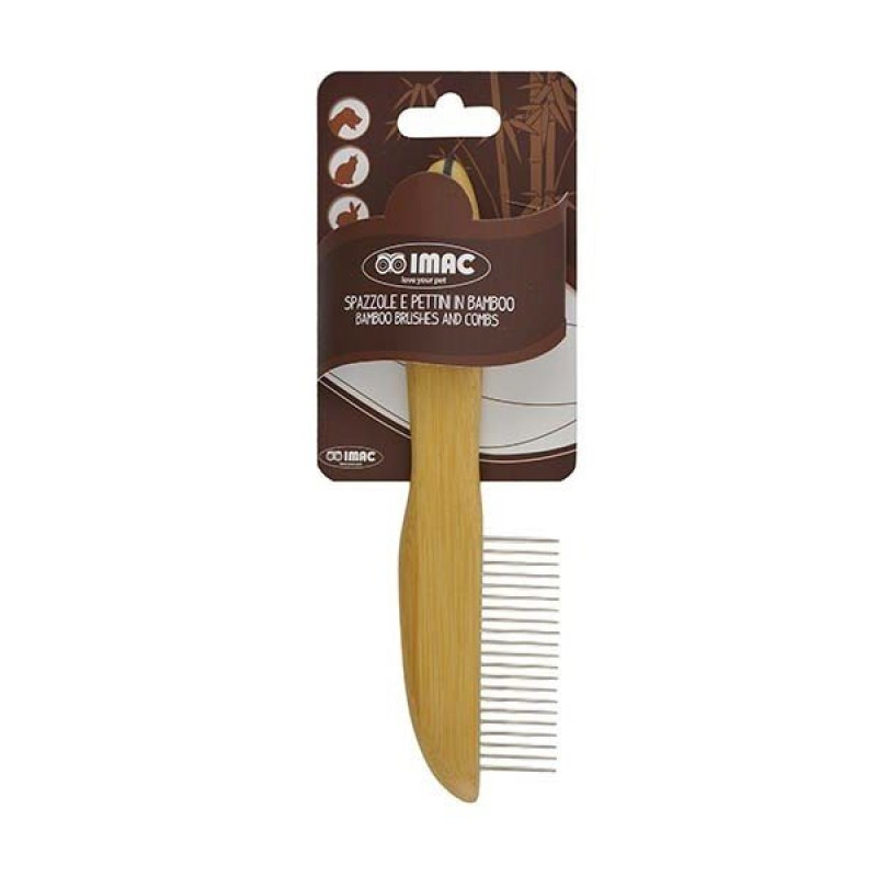 Imac 21,2x2,9 Cm Bambu 21 Adet Çelik Döner Telli Tarak | Köpek Tarağı Imac 21,2x2,9 Cm Bambu 21 Adet Çelik Döner Telli Tarak | Köpek Tarağı