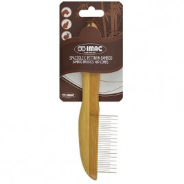 Imac 21.2x2.9 Cm Çelik Telli Bambu Tarama Fırçası Küçük | Köpek Tarağı Imac 21.2x2.9 Cm Çelik Telli Bambu Tarama Fırçası Küçük | Köpek Tarağı