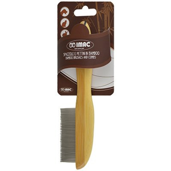 Imac 21.2x2.9 Cm Telli Bambu Tarama Fırçası Büyük | Köpek Tarağı