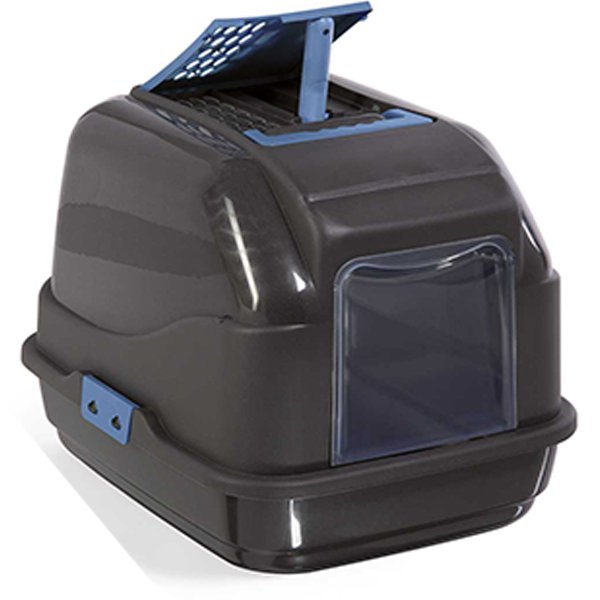 Imac 50x40x40 Cm Easy Cat Kapalı Tuvalet Antrasit | Kapalı Kedi Tuvaleti