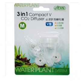 Ista M Co2 Difüzör Damla Sayacı ve Chek Valf V Tip | Akvaryum Hava Hortumu