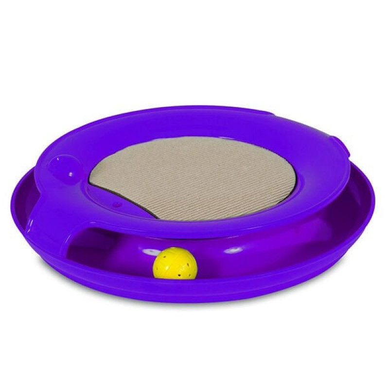 Jackson Galaxy Spiral Tırmalamalı Mor | Kedi Oyun Alanı Jackson Galaxy Spiral Tırmalamalı Mor | Kedi Oyun Alanı