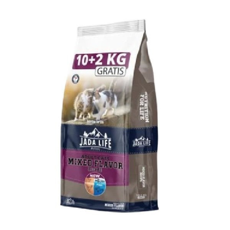 Jada Life 10 Kg + 2 Kg Tavuk ve Balık | Yetişkin Kuru Kedi Maması Jada Life 10 Kg + 2 Kg Tavuk ve Balık | Yetişkin Kuru Kedi Maması