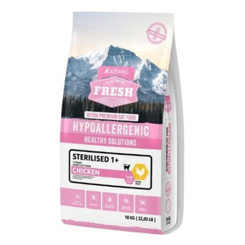 Jadawa 10 Kg Fresh Hypoallergenic Healthy Solutions Sterilised Tavuk | Kısırlaştırılmış Kedi Maması Jadawa 10 Kg Fresh Hypoallergenic Healthy Solutions Sterilised Tavuk | Kısırlaştırılmış Kedi Maması