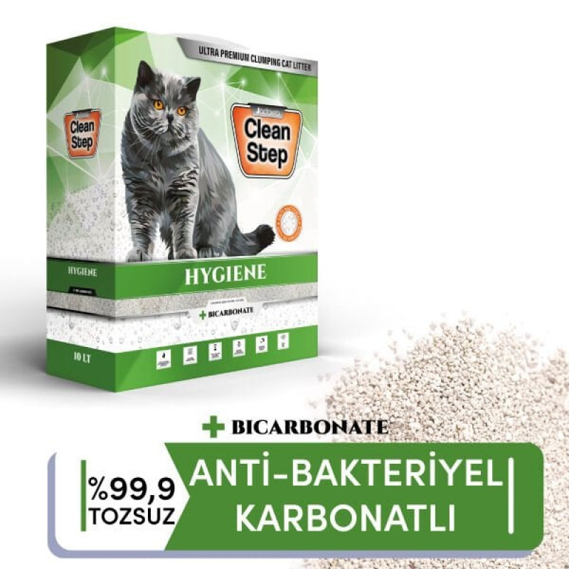 Jadawa 10 Lt Clean Step Hygiene Bikarbonatlı Antibakteriyel Topaklanan Kokusuz İnce