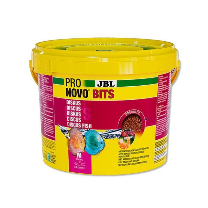 JBL Pronovo Bits Grano Güney Amerika Discus Ciklet Balıkları İçin Granül Balık Yemi Medium 5.5 Lt | Balık Yemi Kovası