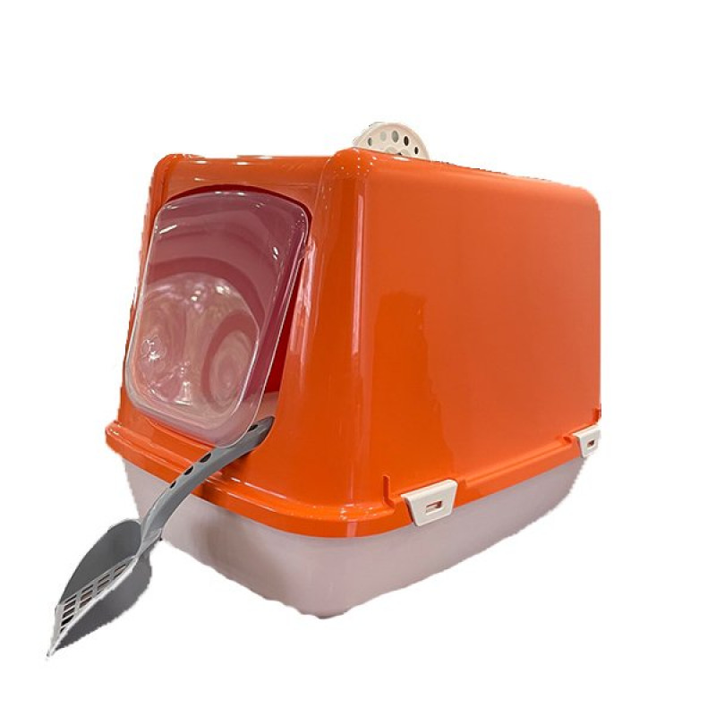 Joypet 36x40x40 Cm Kapalı Tuvalet Turuncu | Kapalı Kedi Tuvaleti