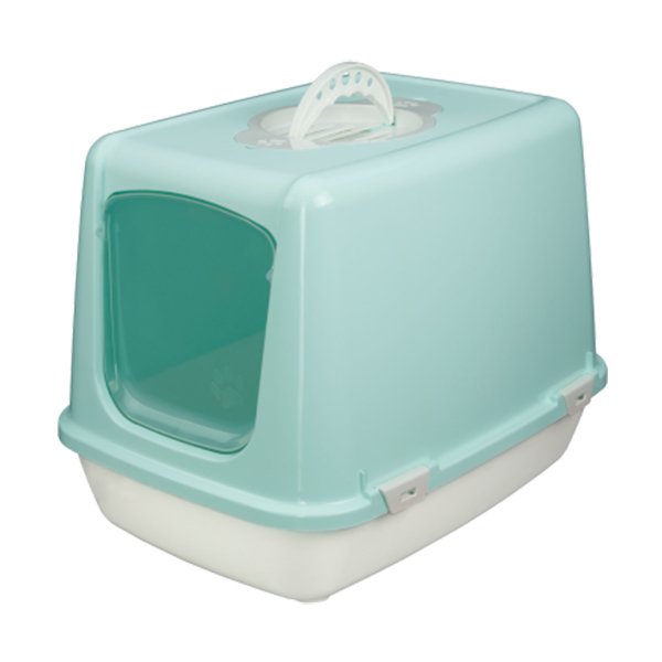 Joypet 50x38x50 Cm Üstü Açılabilir Kapalı Tuvalet Yeşil Small | Kapalı Kedi Tuvaleti