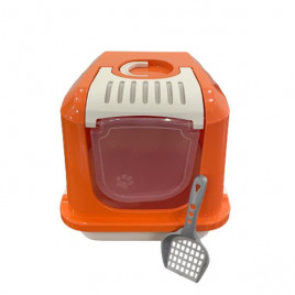 50x40x50 Cm Üstü Açılabilir Kapalı Tuvalet Turuncu Medium | Kapalı Kedi Tuvaleti 50x40x50 Cm Üstü Açılabilir Kapalı Tuvalet Turuncu Medium | Kapalı Kedi Tuvaleti