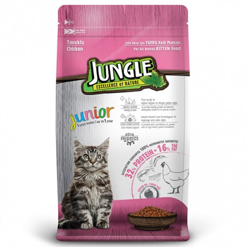 Jungle 15 Kg Tavuklu Yavru | Yavru Kedi Kuru Maması Jungle 15 Kg Tavuklu Yavru | Yavru Kedi Kuru Maması