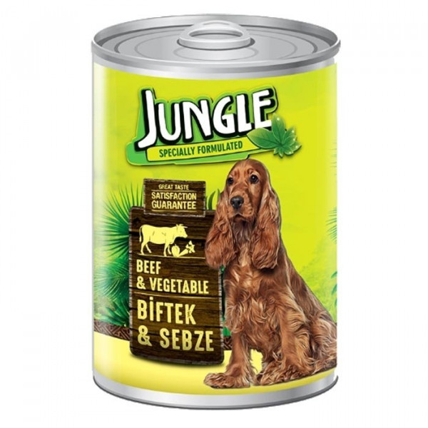 Jungle 415 Gr Biftek Ve Sebzeli Yetişkin | Yetişkin Köpek Konserve Maması
