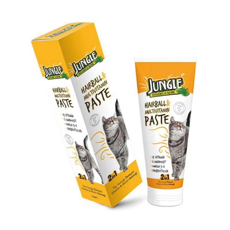 Jungle 75 Ml Hairball Multivitamin Paste | Kedi Vitamini Jungle 75 Ml Hairball Multivitamin Paste | Kedi Vitamini