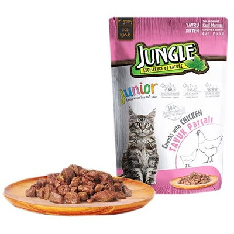 Jungle 85 Gr Tavuklu Pouch Yavru Jungle 85 Gr Tavuklu Pouch Yavru