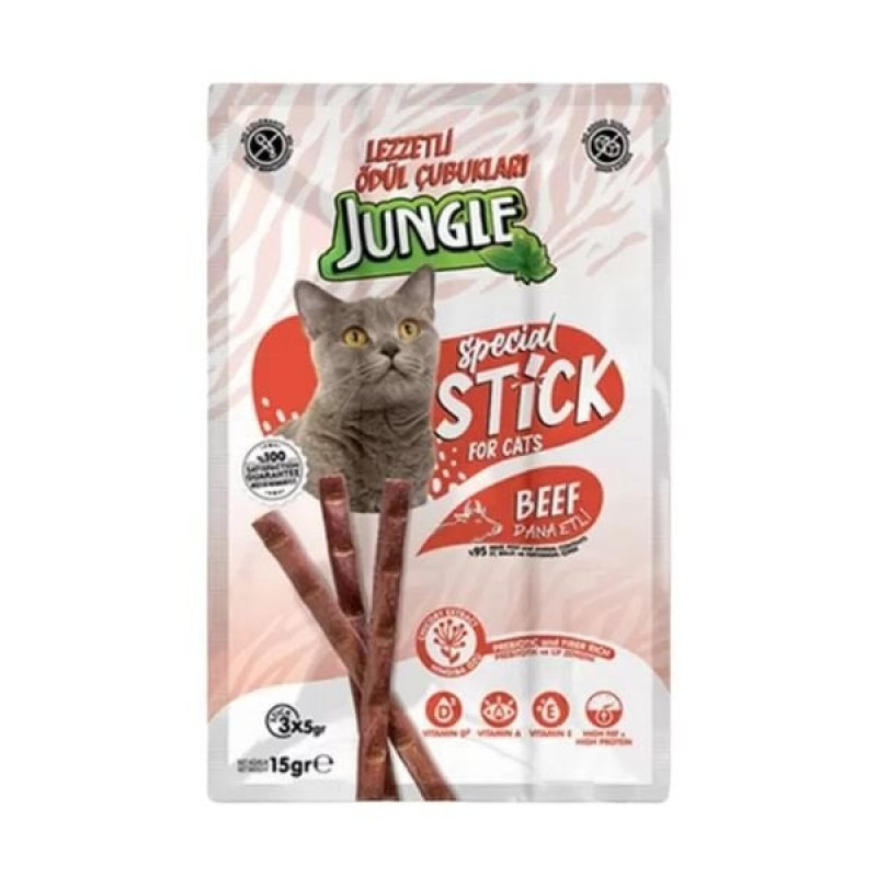 Jungle Dana Etli Stick Kedi Ödülü 3x5 Gr