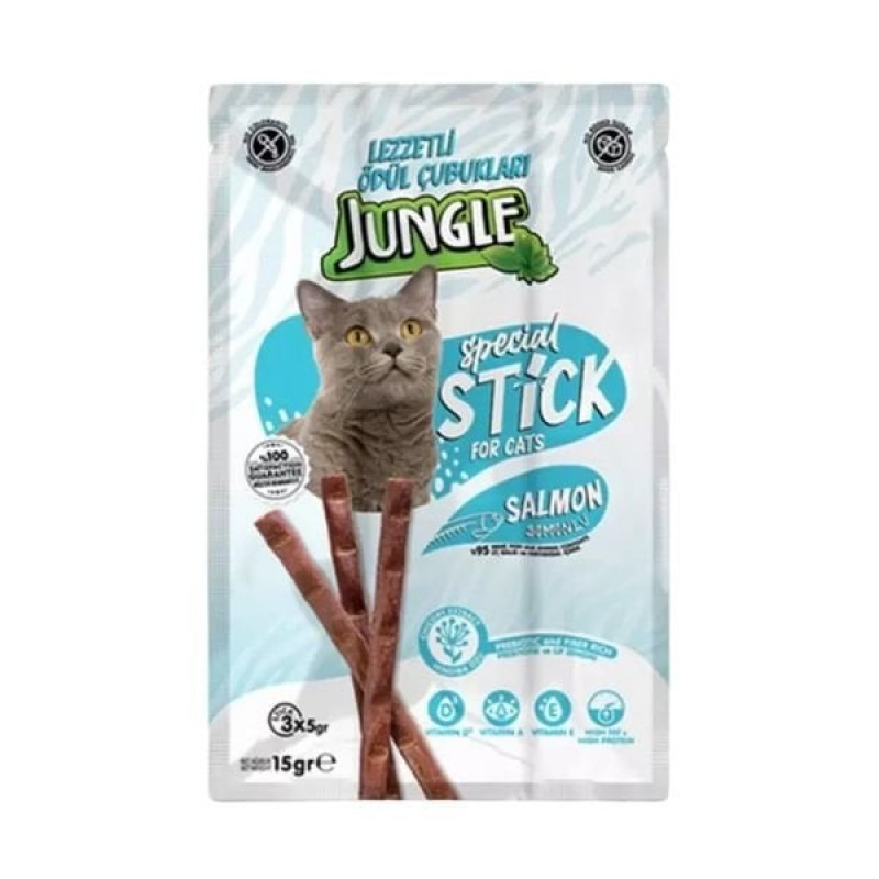 Jungle Somonlu Stick Kedi Ödülü 3x5 Gr