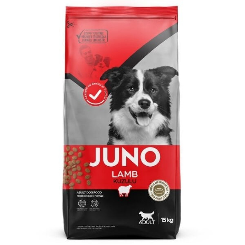 Juno 15 Kg Kuzu Etli ve Pirinçli Yetişkin Köpek Maması 