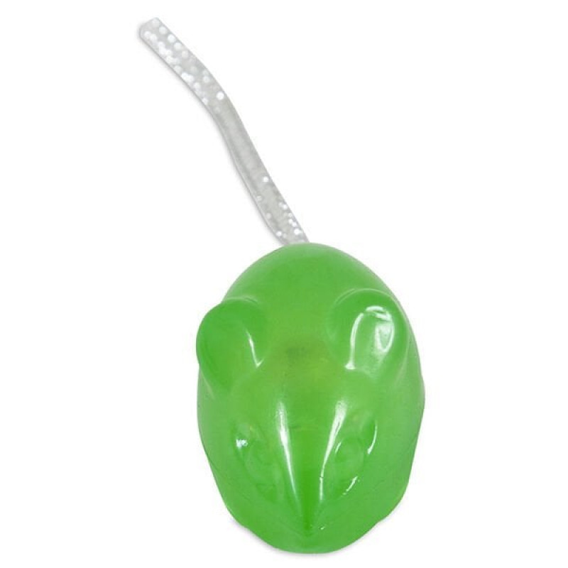 JW Cataction Zilli Fare Yeşil | Kedi Fare Oyuncak