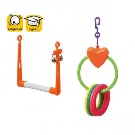 10X10 Cm Asılabilen Plastik | Kuş Salıncağı