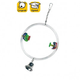 11 Cm Çanlı Halka Salıncak | Kuş Salıncağı